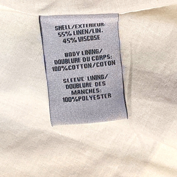 Bagatelle Collection Linen Viscose Drape Front Jacket, 2X - Picture 6 of 9